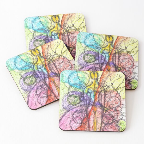 Item preview, Neuroart, Abstract colorful lady's peaceful designed and sold by VikitaSolomakha.