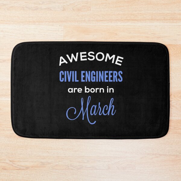 Item preview, Funny Cute engineer design. Awesome civil engineers are born in March. March birthday.  designed and sold by efenem.