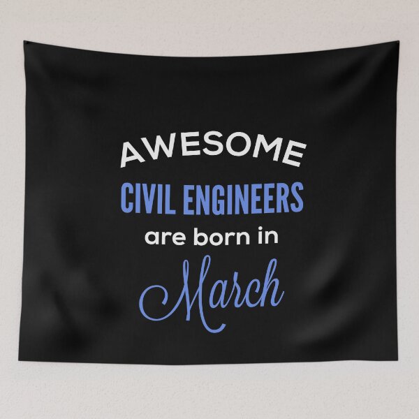 Item preview, Funny Cute engineer design. Awesome civil engineers are born in March. March birthday.  designed and sold by efenem.