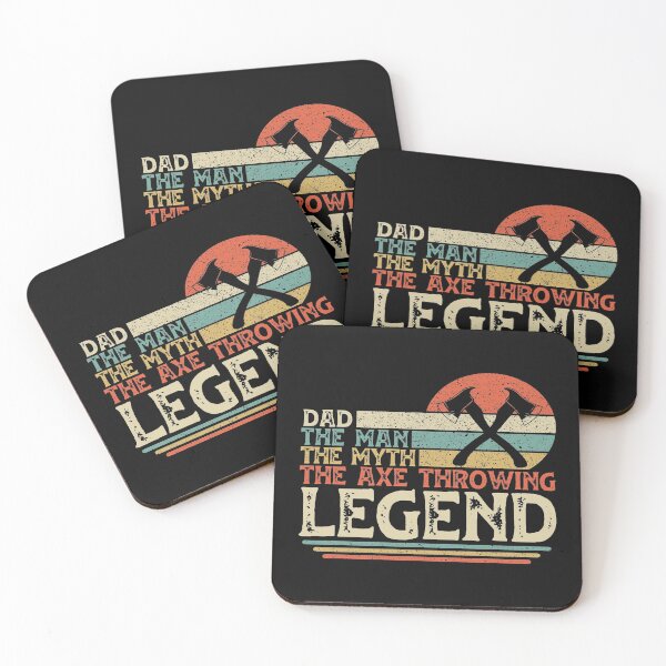 Item preview, Vintage Axe Throwing Dad, Dad The Man The Myth The Axe Throwing Legend designed and sold by DreamColor.