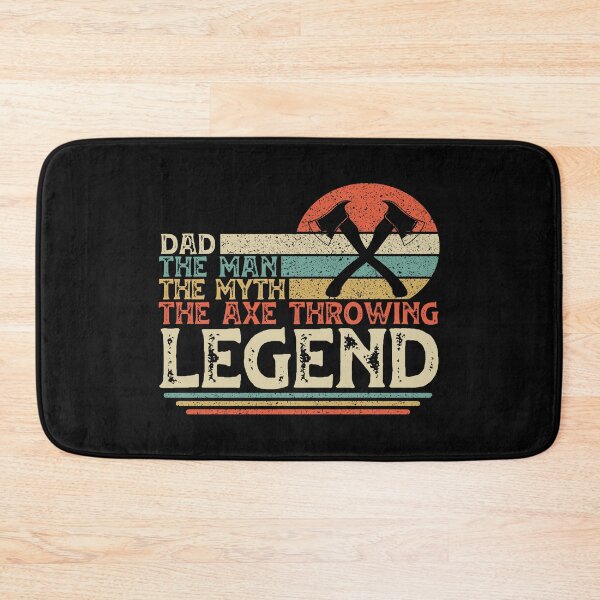 Item preview, Vintage Axe Throwing Dad, Dad The Man The Myth The Axe Throwing Legend designed and sold by DreamColor.