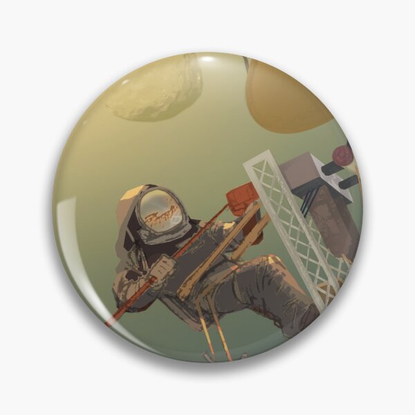 Item preview, Vintage Technicians Wanted to Engineer our Future on Mars NASA Retro Style  Emblem designed and sold by kawrdesigns.