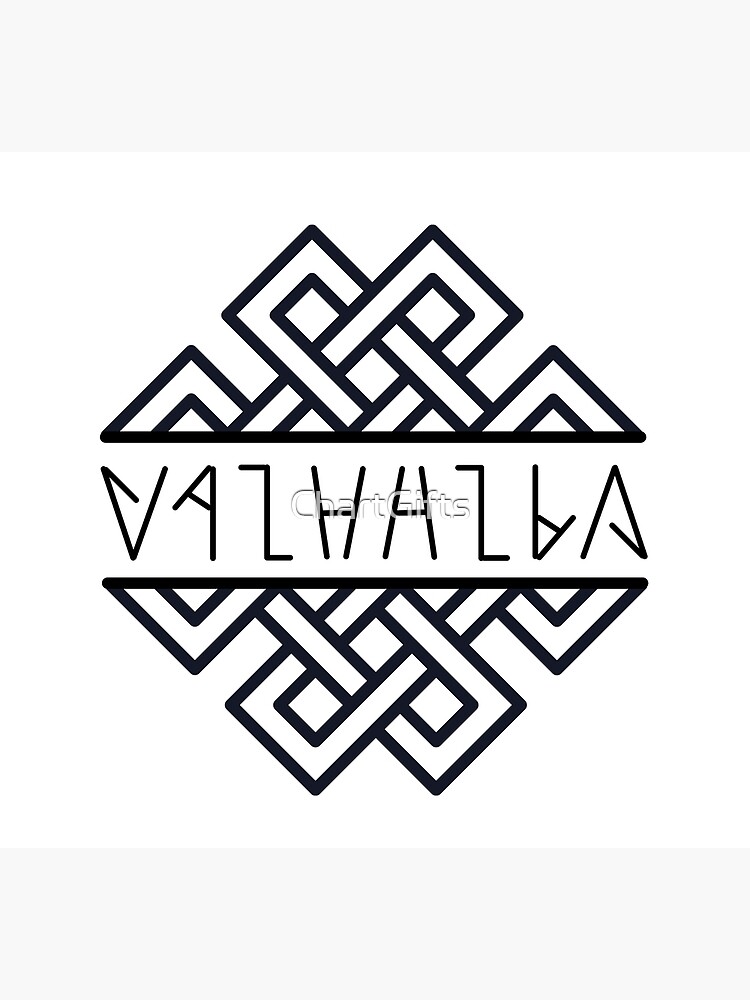 Discover Valhalla Ambigram Print Socks
