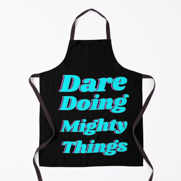 Item preview, Dare doing mighty things in turquoise text with a glitch designed and sold by AnnaBBS.