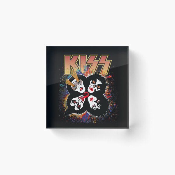 KISS ® the Band - Rock and Roll Over Splash Logo Acrylic Block