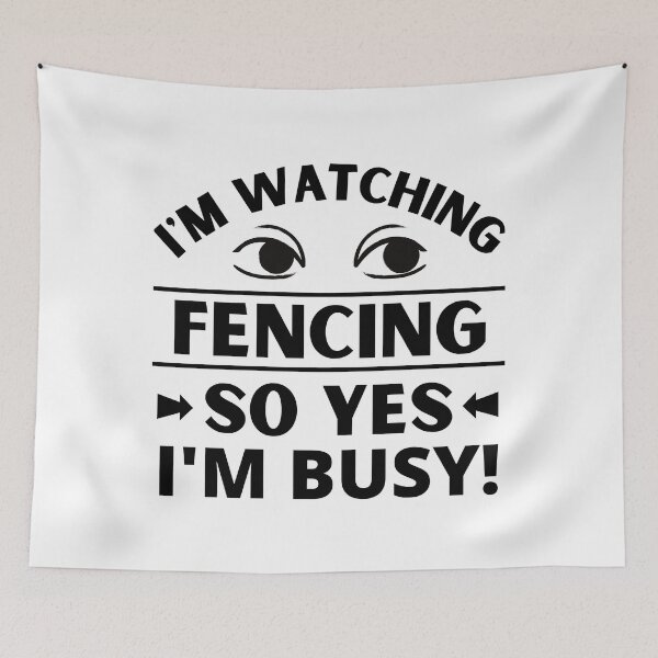 Item preview, I'm watching fencing so yes I'm busy. designed and sold by TheGreenGoat.