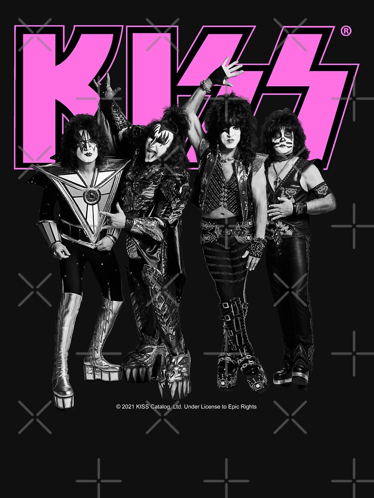 Disover KISS ® The Band - Pink, Black and White Version | Essential T-Shirt 