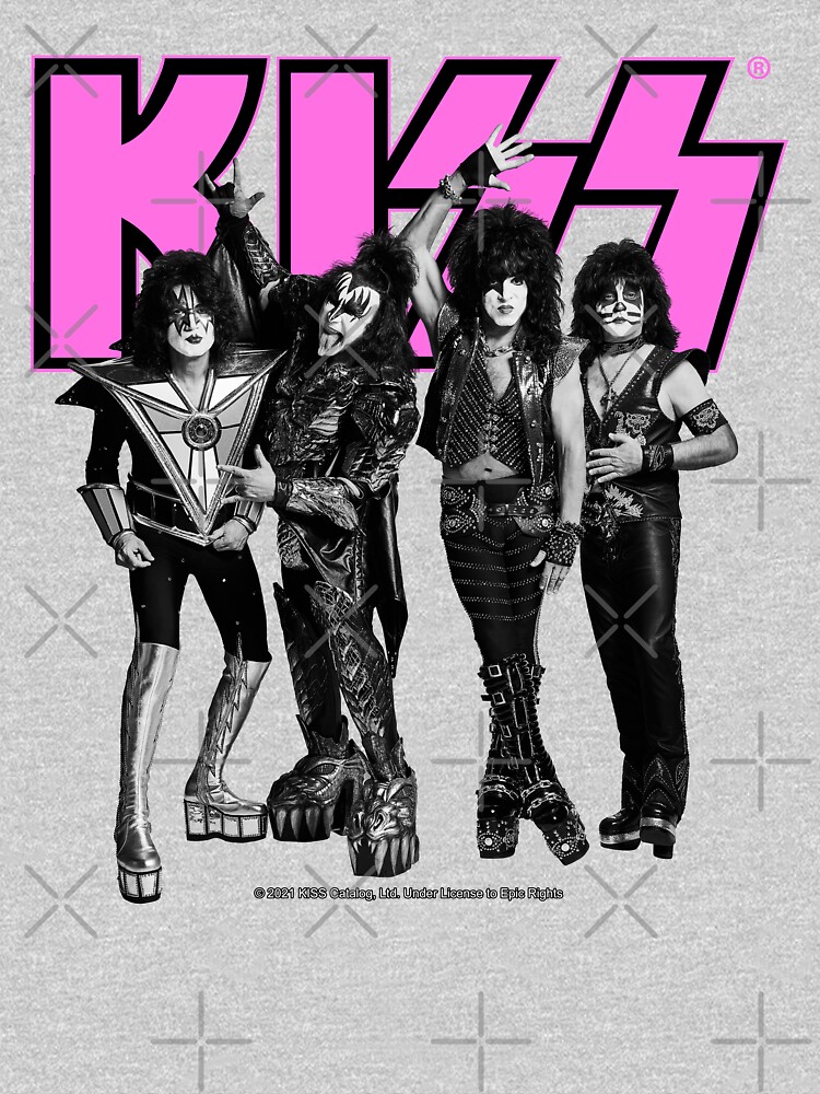 KISS ® The Band - Pink, Black and White Version by musmus76
