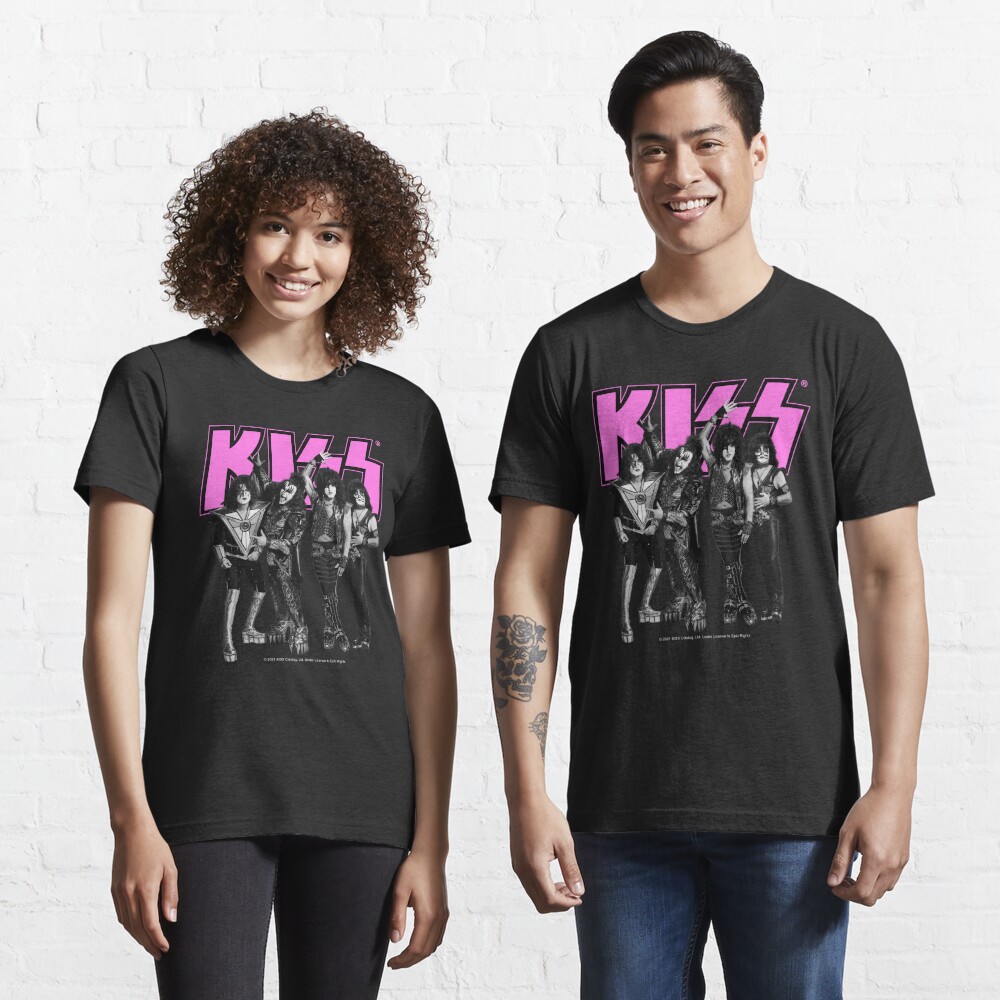 Disover KISS ® The Band - Pink, Black and White Version | Essential T-Shirt 