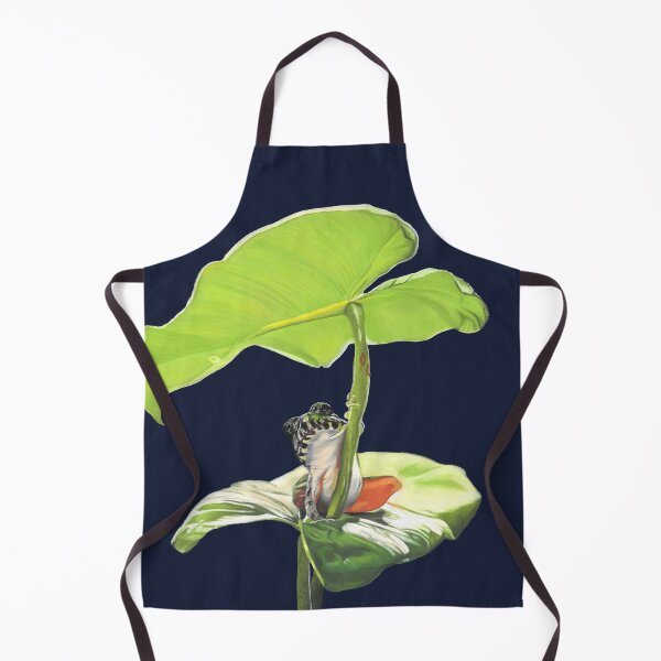Item preview, New Dawn Frog art dark blue background designed and sold by IslesArt.