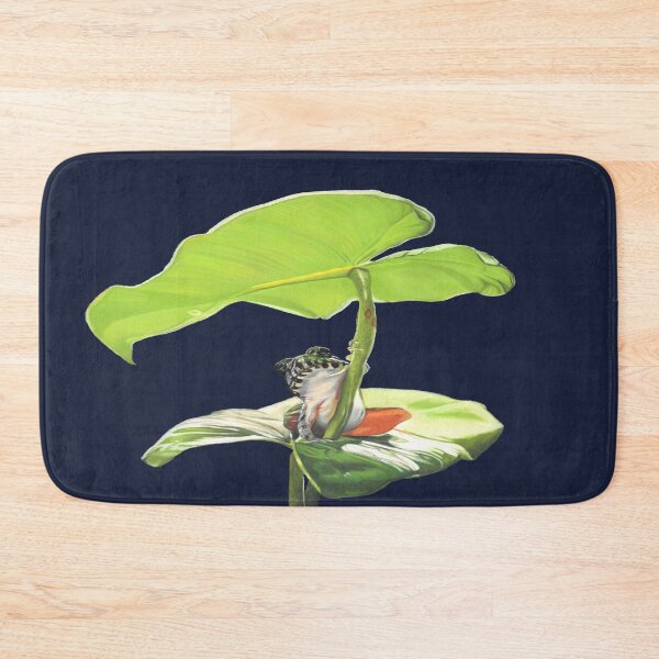 Item preview, New Dawn Frog art dark blue background designed and sold by IslesArt.