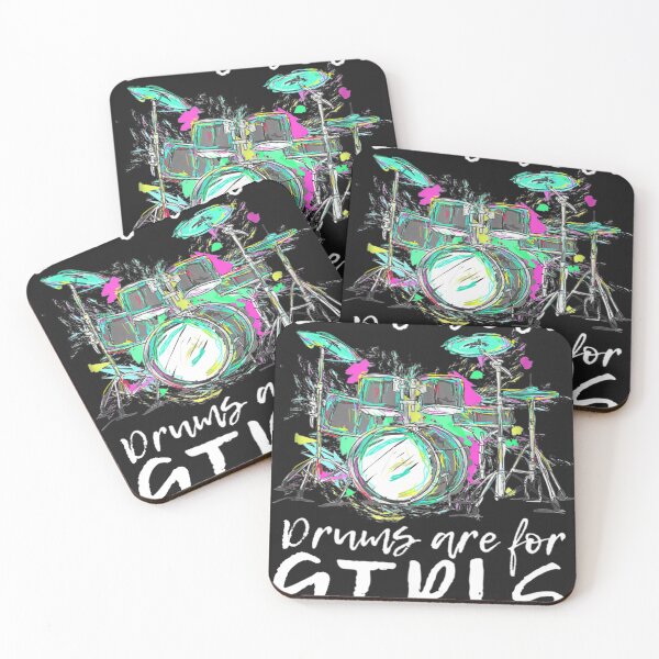 Item preview, Drums Are For Girls Funny Drummer Gift designed and sold by SharonBender.