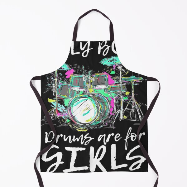 Item preview, Drums Are For Girls Funny Drummer Gift designed and sold by SharonBender.