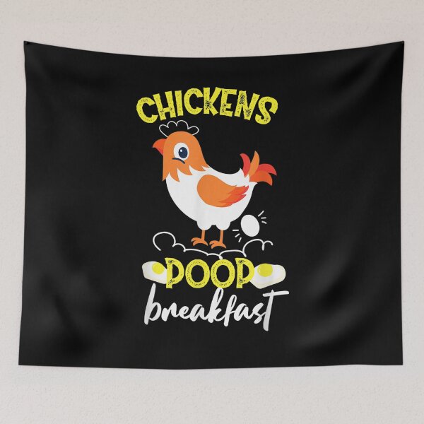 Item preview, Chickens Poop Breakfast Egg  designed and sold by melisenda.