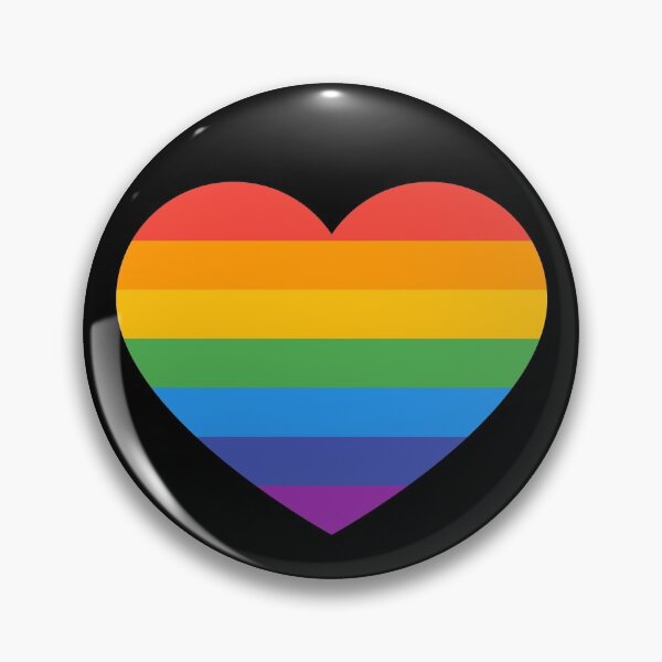 Aperçu de l'œuvre Coeur arc-en-ciel de la fierté gaie créée et vendue par beccamax.