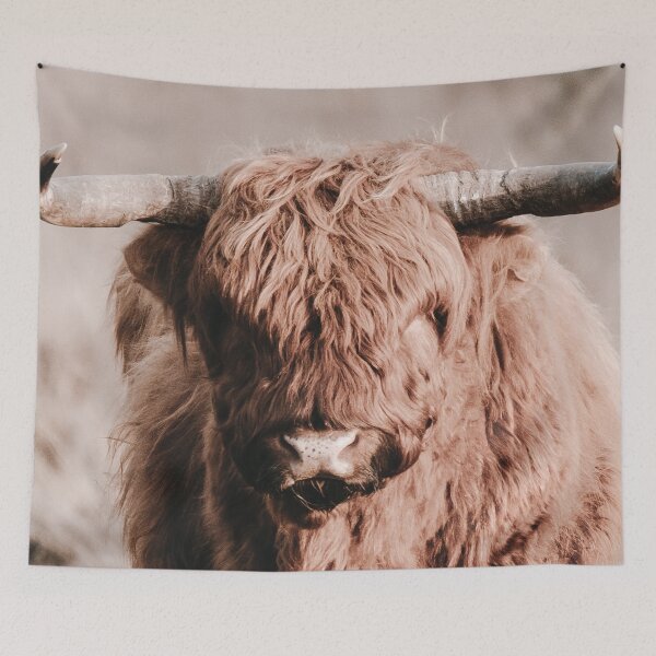 Item preview, Scottish Highlander Portrait | Scottish Highlander Photography | Scottish Highlander Fine Art Print designed and sold by Melissa Peltenburg.