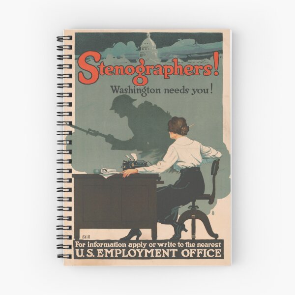 Item preview, Stenographers! Washington needs you! 1918 Poster designed and sold by retrochoose.