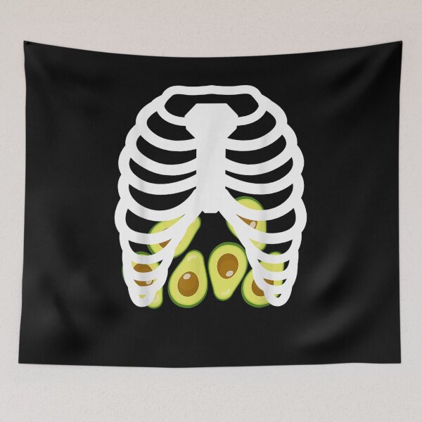 Item preview, Avocado Ribcage Inspired Avocado Lover Related Vegan Vegetar  designed and sold by melisenda.