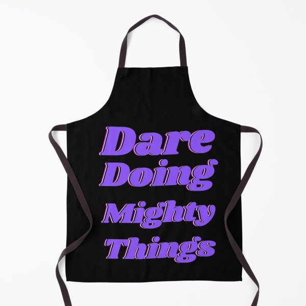 Item preview, Dare doing mighty things in purple text with a glitch designed and sold by AnnaBBS.
