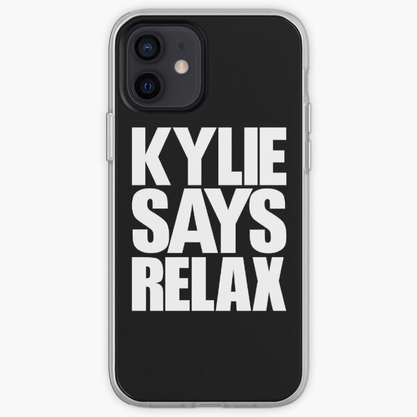Kylie Minogue - Kylie Says Relax (white text) iPhone Soft Case