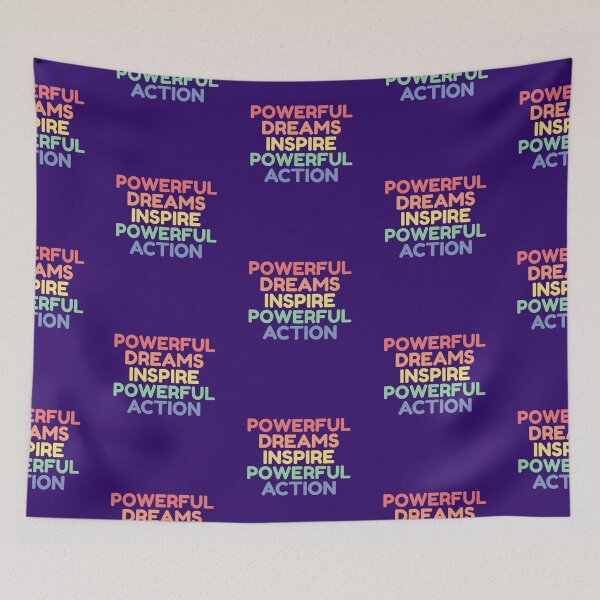 Item preview, Powerful Dreams Inspire Powerful Action designed and sold by retro87tee.