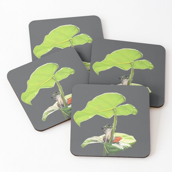 Item preview, New Dawn Frog art grey background designed and sold by IslesArt.