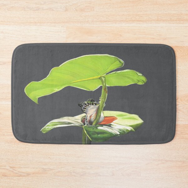 Item preview, New Dawn Frog art grey background designed and sold by IslesArt.