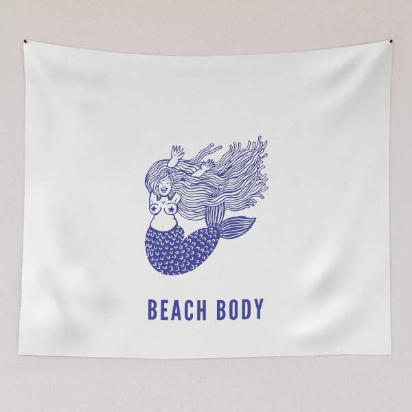 Item preview, Body Positive Beach Body Curvy Mermaid designed and sold by ToastyBopShop.