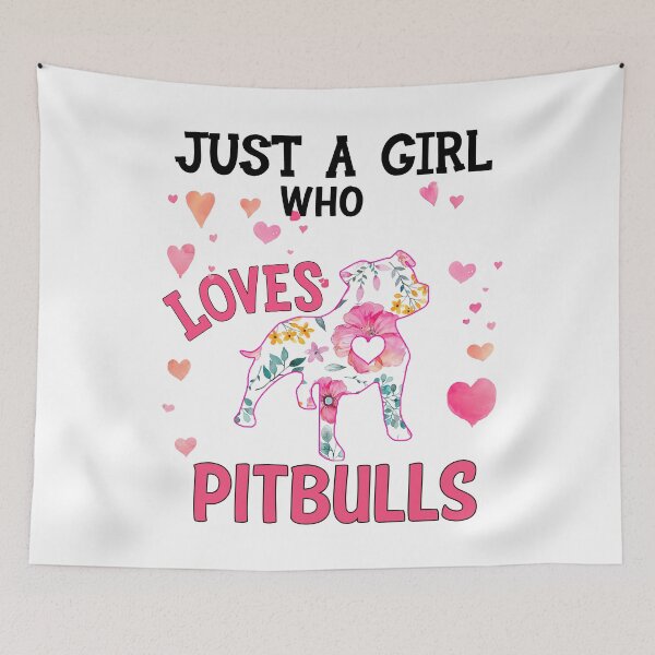 Item preview, Just A Girl Who Loves Pitbulls designed and sold by Maxartdesigns.