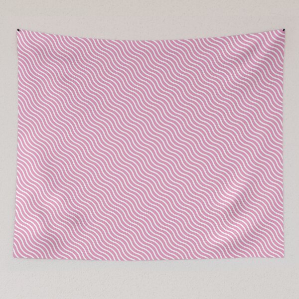 Aperçu de l'œuvre Motif rayé vague rose et blanc créée et vendue par BLMcreations.