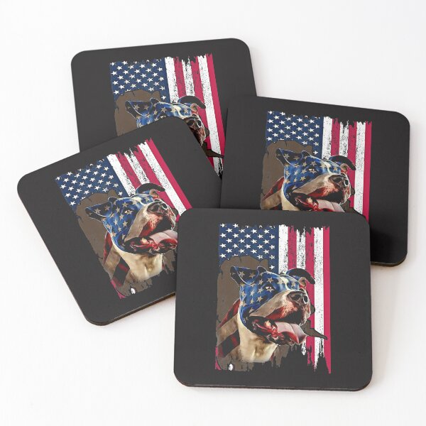 Item preview, Pitbull 3D American Flag designed and sold by BirdJamarcus.