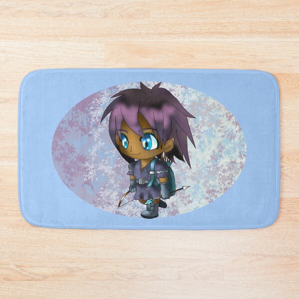Item preview, kawaii dnd elf archer in purple for dungeons and dragons fans designed and sold by CuisineCat.