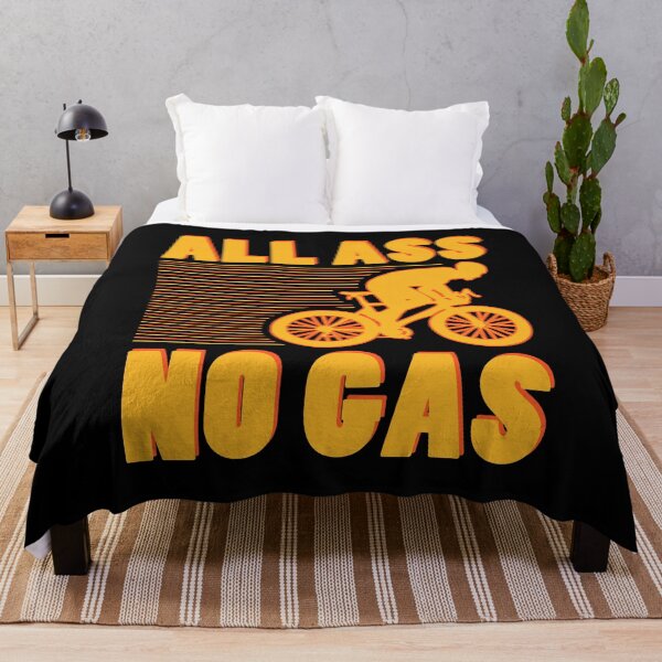Item preview, All Ass No Gas Cycling Humor Bicycle Quote designed and sold by sillyquestions.
