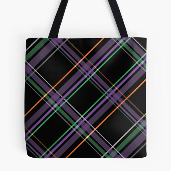 Item preview, Purple, orange and green plaid diagonal line pattern designed and sold by BLMcreations.