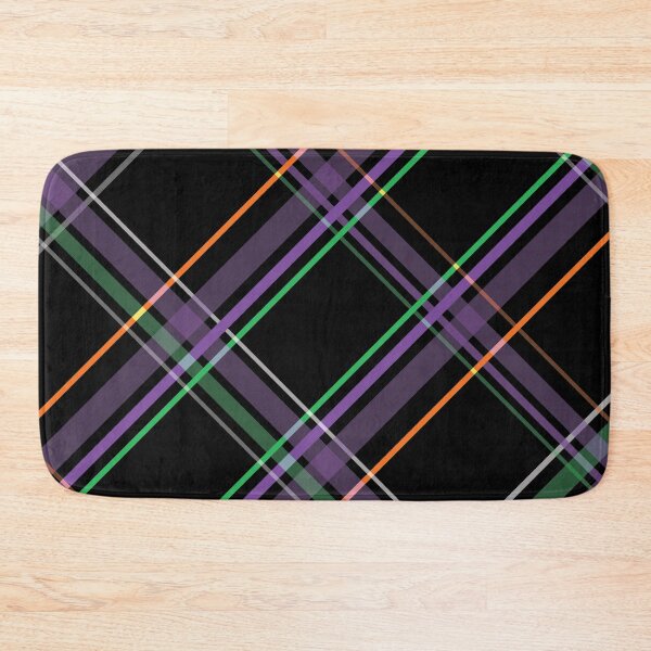 Item preview, Purple, orange and green plaid diagonal line pattern designed and sold by BLMcreations.