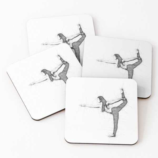 Item preview, Contemporary dancer with open arms - stylish line art in black and white designed and sold by MintGubbins.