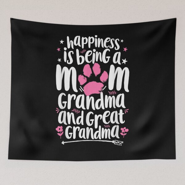 Item preview, Happiness Is Being A Dog Mom Great Grandma Women Mother Day  designed and sold by melisenda.