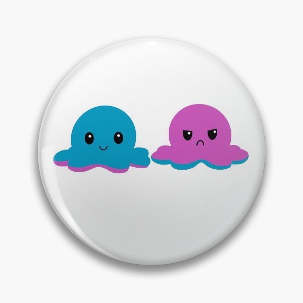 Item preview, Mad/Happy Blue/Purple Octopus Plush designed and sold by tbcalligraphy.