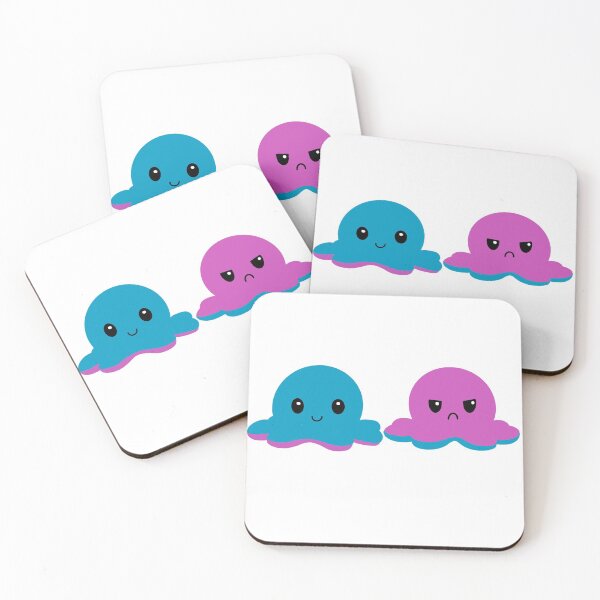 Item preview, Mad/Happy Blue/Purple Octopus Plush designed and sold by tbcalligraphy.