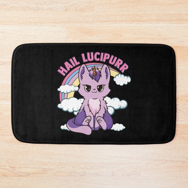 Item preview, Funny Satanic Hail Lucipurr Cute Goth Kitten Pun designed and sold by perfectpresents.