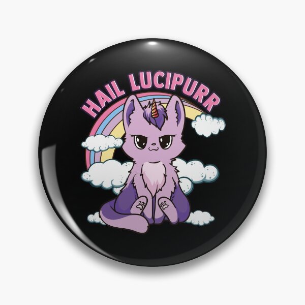 Item preview, Funny Satanic Hail Lucipurr Cute Goth Kitten Pun designed and sold by perfectpresents.