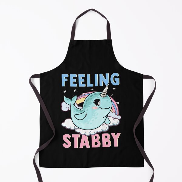 Item preview, Funny Feeling Stabby Cute Narwhal Horned Whale Pun designed and sold by perfectpresents.
