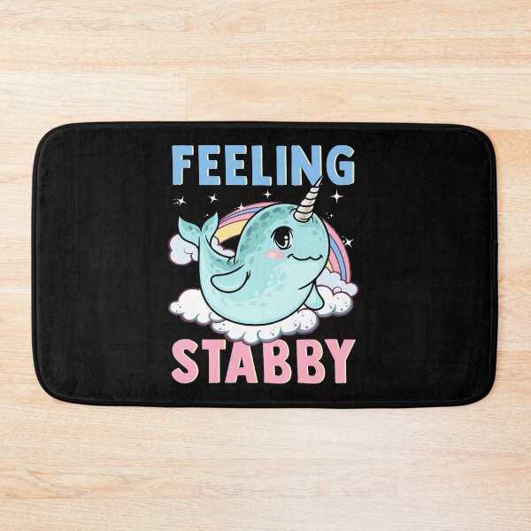 Item preview, Funny Feeling Stabby Cute Narwhal Horned Whale Pun designed and sold by perfectpresents.