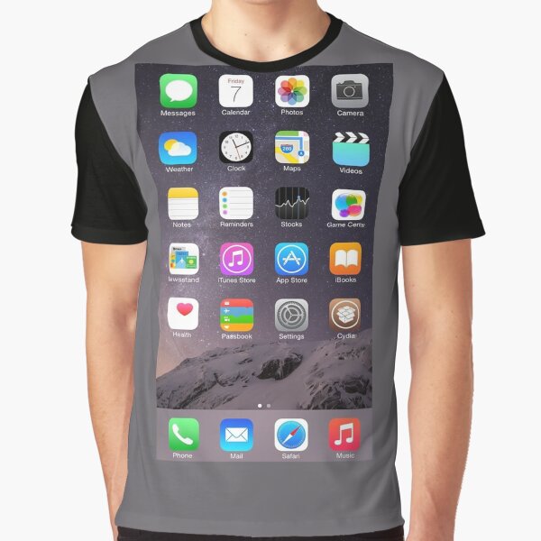 iPhone Homescreen Graphic T-Shirt