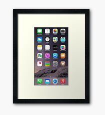 iPhone Homescreen Framed Print