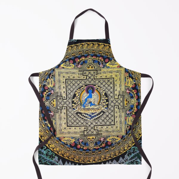 Item preview, Aqua Amoghasiddhi Buddhist Thangka Mandala designed and sold by GuyBlank.