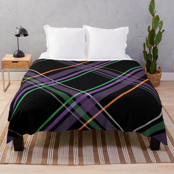 Item preview, Purple, orange and green plaid diagonal line pattern designed and sold by BLMcreations.