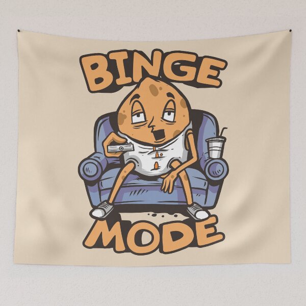 Item preview, Couch Potato in Binge Mode designed and sold by SLAG-Creative.