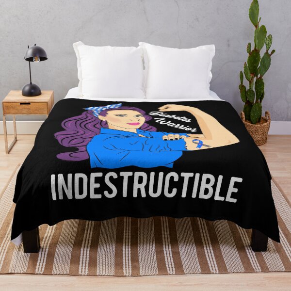 Item preview, Diabetes Warrior Indestructible Diabetic Awareness Support designed and sold by ZNOVANNA.
