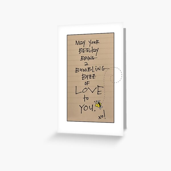 BUMBLING BEEDAY Greeting Card